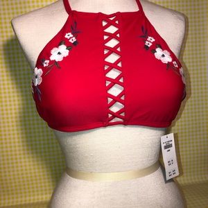 Hollister bathing suit top floral